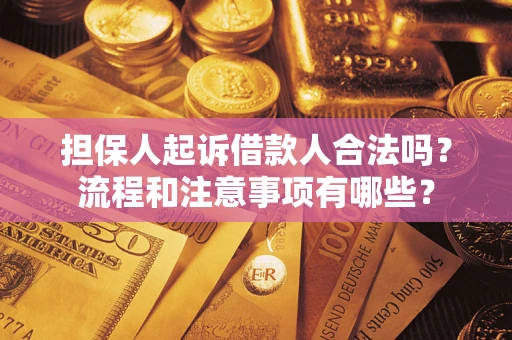 济南担保人起诉借款人合法吗？流程和注意事项有哪些？