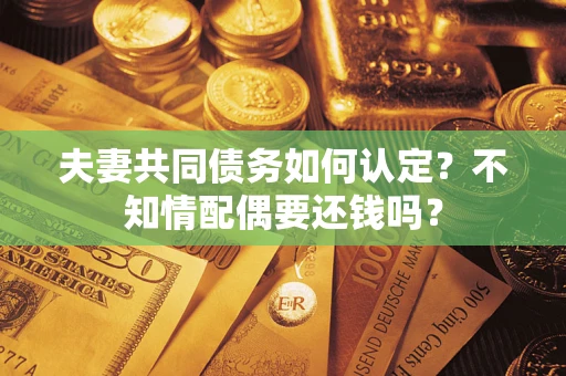 济南夫妻共同债务如何认定？不知情配偶要还钱吗？
