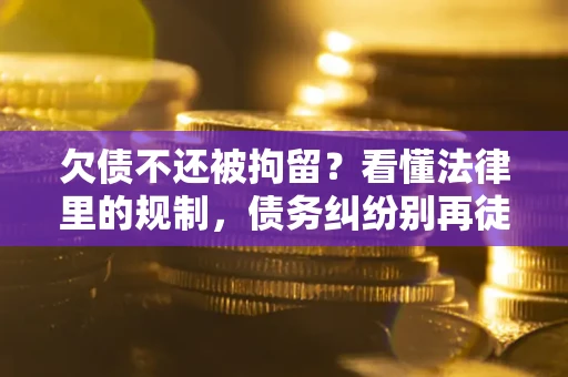 济南欠债不还被拘留？看懂法律里的规制，债务纠纷别再徒劳奔波