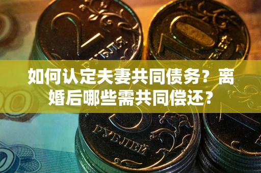 济南如何认定夫妻共同债务？离婚后哪些需共同偿还？