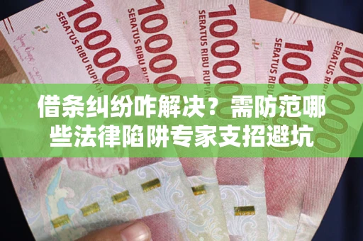 济南借条纠纷咋解决？需防范哪些法律陷阱专家支招避坑